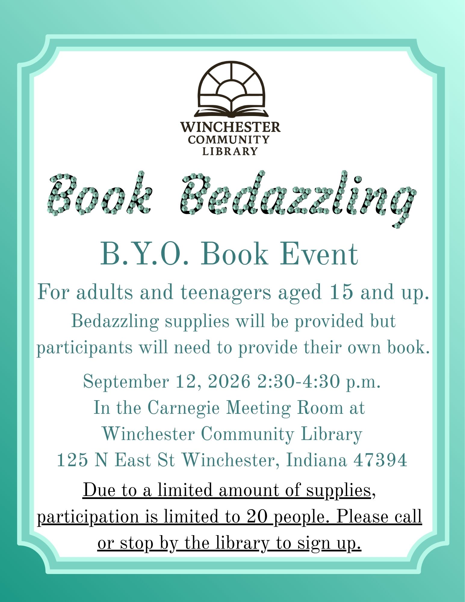book bedazzling
