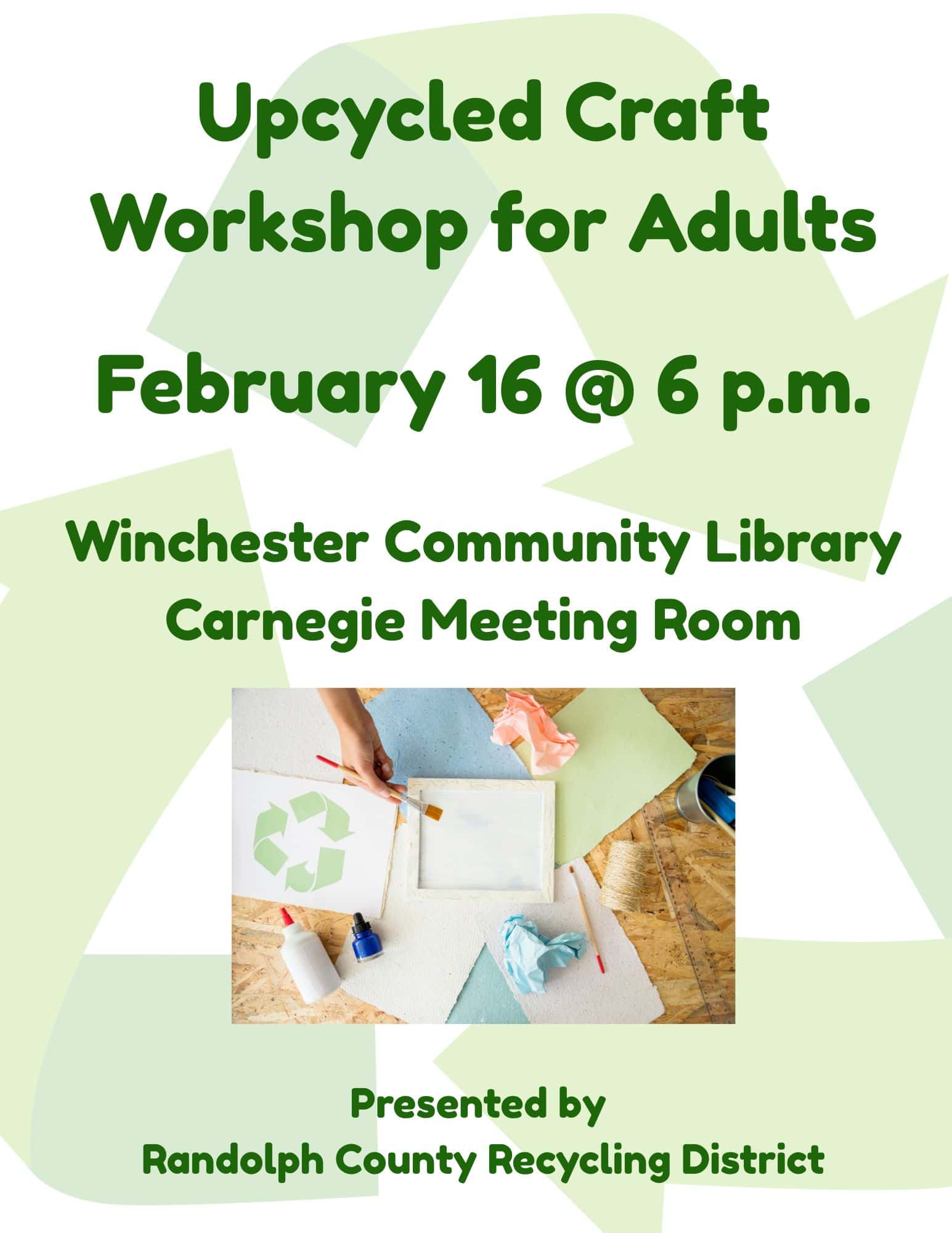 upcycled craft workshop for adults